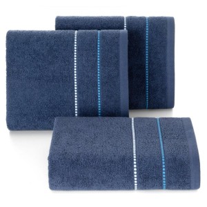 Ręcznik bawełniany 70x140 Suzi granatowy frotte 500 g/m2-2