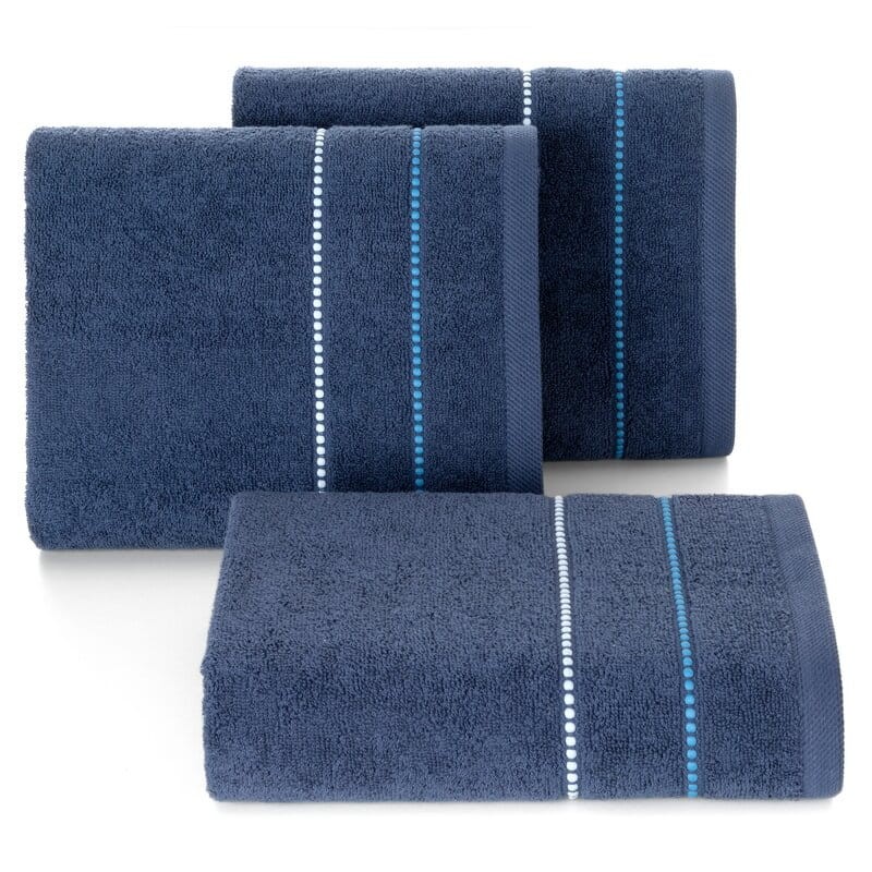 Ręcznik bawełniany 70x140 Suzi granatowy frotte 500 g/m2-2