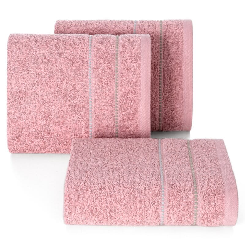 Ręcznik bawełniany 30x50 Suzi różowy pudrowy frotte 500 g/m2-2