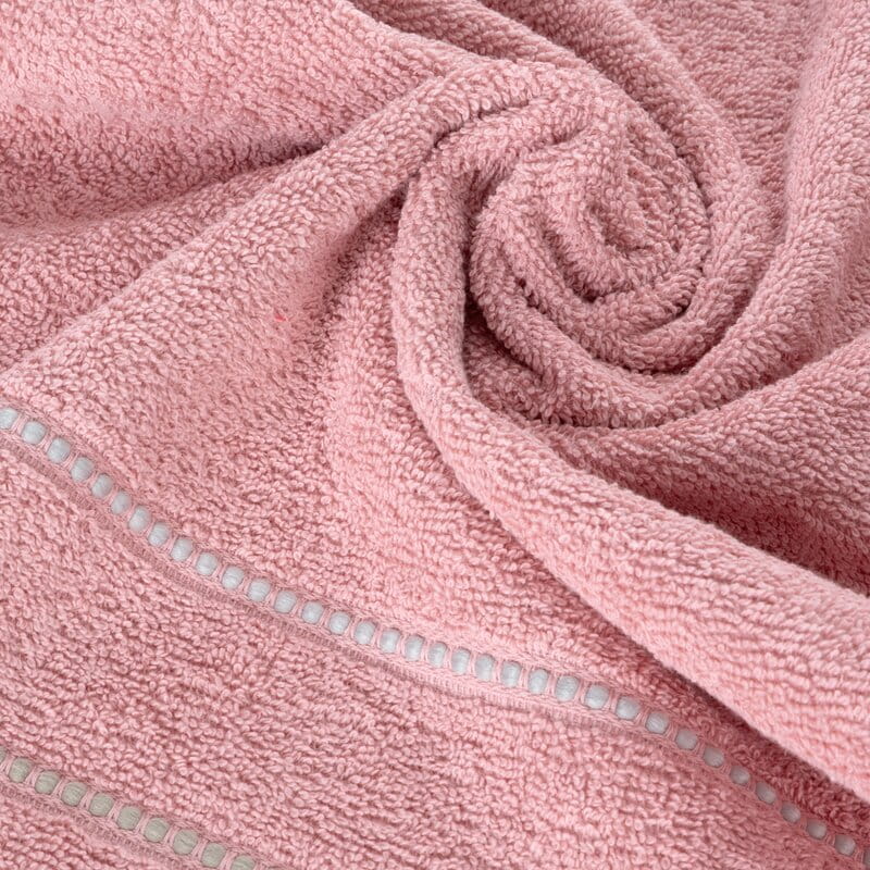 Ręcznik bawełniany 30x50 Suzi różowy pudrowy frotte 500 g/m2-4