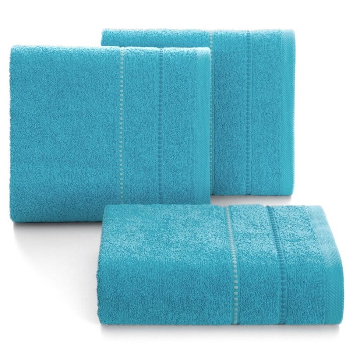 Ręcznik bawełniany 70x140 Suzi niebieski frotte 500 g/m2-2