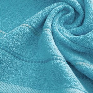 Ręcznik bawełniany 70x140 Suzi niebieski frotte 500 g/m2-4