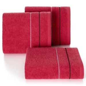 Ręcznik bawełniany 50x90 Suzi czerwony frotte 500 g/m2-2