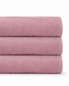 Ręcznik bawełniany 70x140 Primo różowy pudrowy frotte 450 g/m2-1