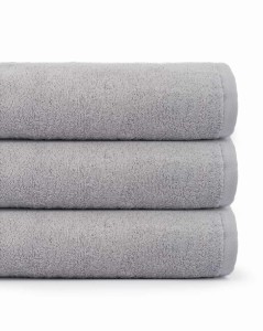 Ręcznik bawełniany 70x140 Primo szary jasny frotte 450 g/m2-1