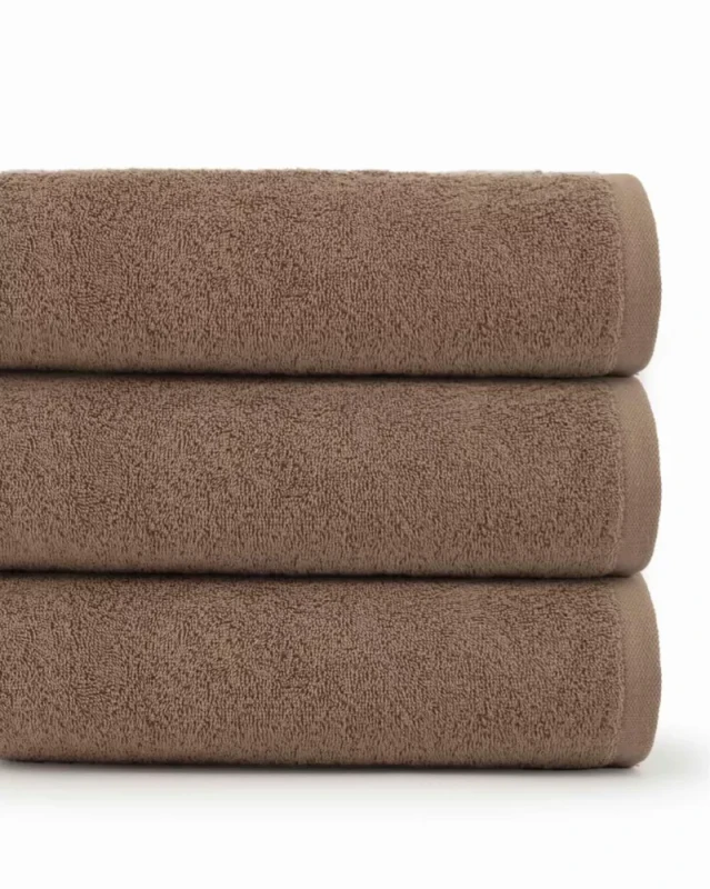 Ręcznik bawełniany 70x140 Primo beżowy frotte 450 g/m2-1