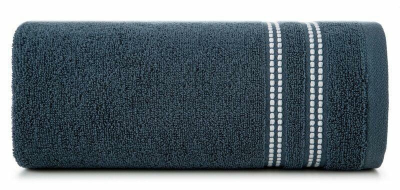 Ręcznik bawełniany 50x90 Ally granatowy frotte 500 g/m2-1