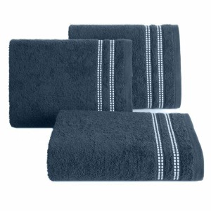 Ręcznik bawełniany 50x90 Ally granatowy frotte 500 g/m2-2