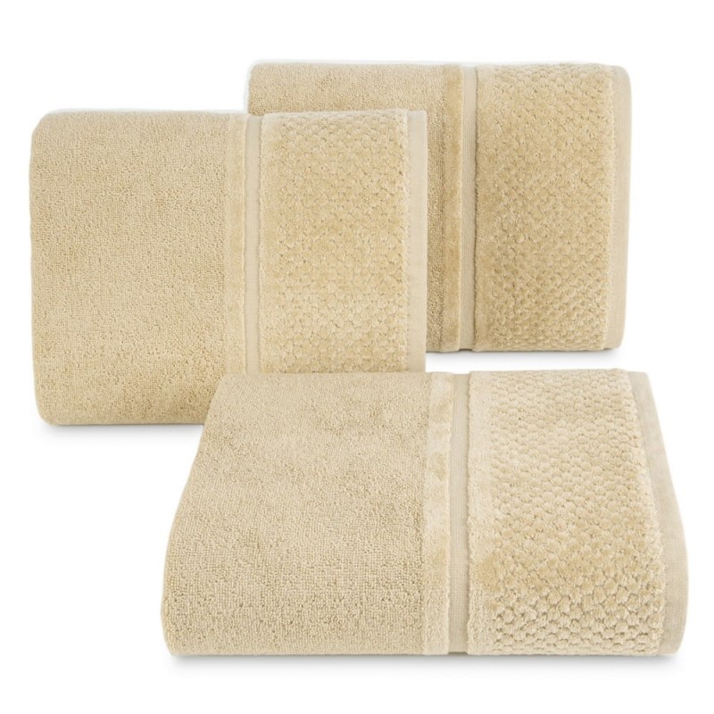 Ręcznik bawełniany 50x90 Ibiza beżowy frotte 550g/m2-2