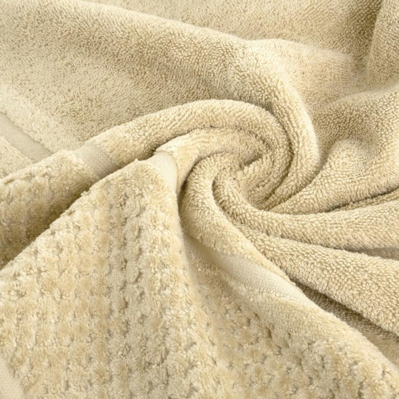 Ręcznik bawełniany 50x90 Ibiza beżowy frotte 550g/m2-4