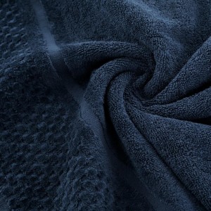Ręcznik bawełniany 70x140 Ibiza granatowy frotte 550g/m2-4