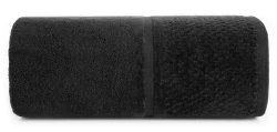 Ręcznik bawełniany 70x140 Ibiza czarny frotte 550g/m2