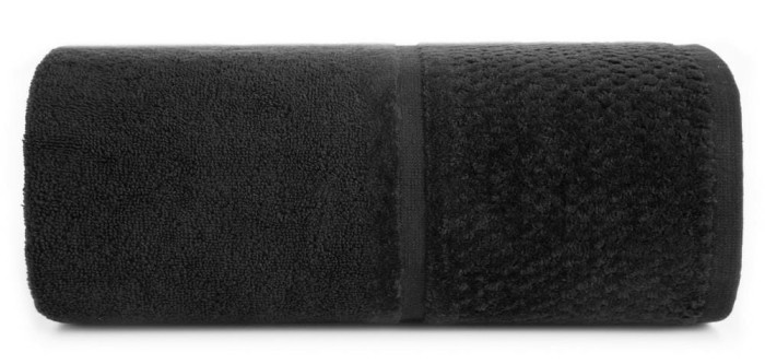 Ręcznik bawełniany 70x140 Ibiza czarny frotte 550g/m2-1