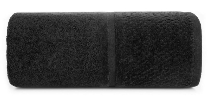 Ręcznik bawełniany 70x140 Ibiza czarny frotte 550g/m2-1