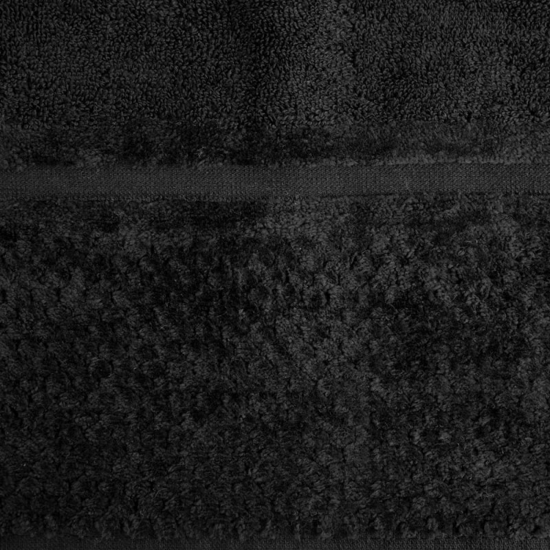 Ręcznik bawełniany 70x140 Ibiza czarny frotte 550g/m2-3