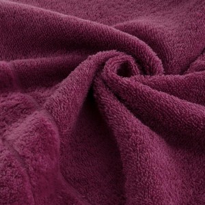 Ręcznik bawełniany 50x90 Damla amarantowy 500g/m2-2