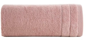 Ręcznik bawełniany 70x140 Damla pudrowy różowy 500g/m2-1