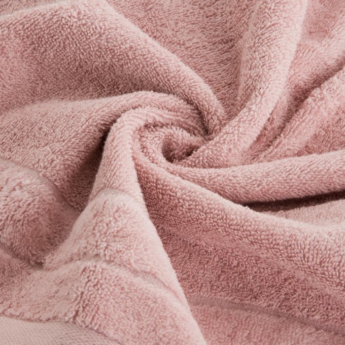 Ręcznik bawełniany 70x140 Damla pudrowy różowy 500g/m2-2