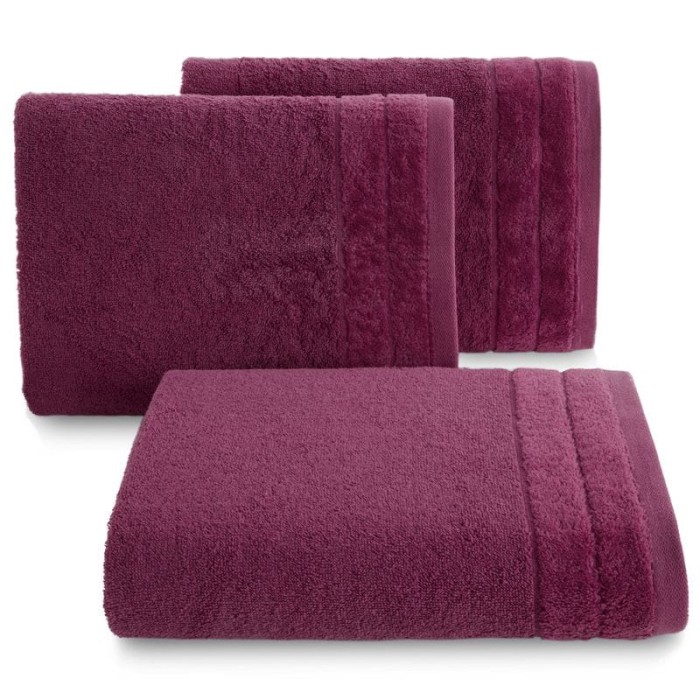 Ręcznik bawełniany 30x50 Damla amarantowy 500g/m2-2