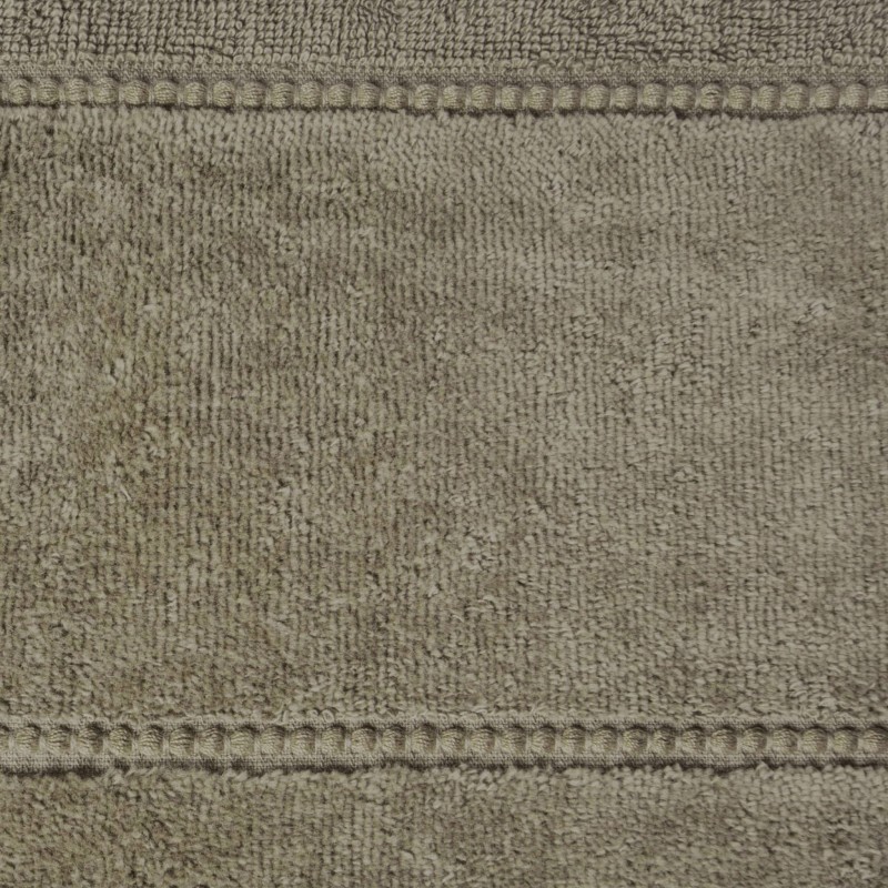 Ręcznik bawełniany 70x140 Mari brązowy jasny z welurową bordiurą 500g/m2-3