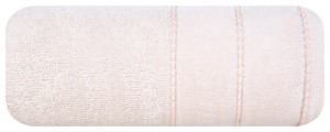 Ręcznik bawełniany 70x140 Mari pudrowy różowy z welurową bordiurą 500g/m2-1