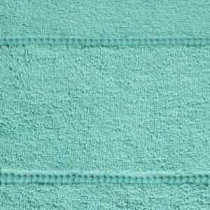 Ręcznik bawełniany 70x140 Mari miętowy z welurową bordiurą 500g/m2-3