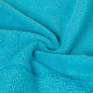 Ręcznik bawełniany 70x140 Mari turkusowy jasny z welurową bordiurą 500g/m2-4