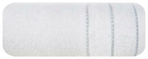 Ręcznik bawełniany 50x90 Mari biały z welurową bordiurą 500g/m2-1