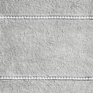 Ręcznik bawełniany 50x90 Mari stalowy z welurową bordiurą 500g/m2-3