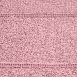 Ręcznik bawełniany 50x90 Mari liliowy różowy z welurową bordiurą 500g/m2-3