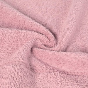 Ręcznik bawełniany 50x90 Mari liliowy różowy z welurową bordiurą 500g/m2-4
