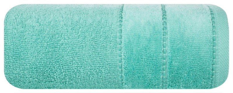 Ręcznik bawełniany 50x90 Mari miętowy z welurową bordiurą 500g/m2-1