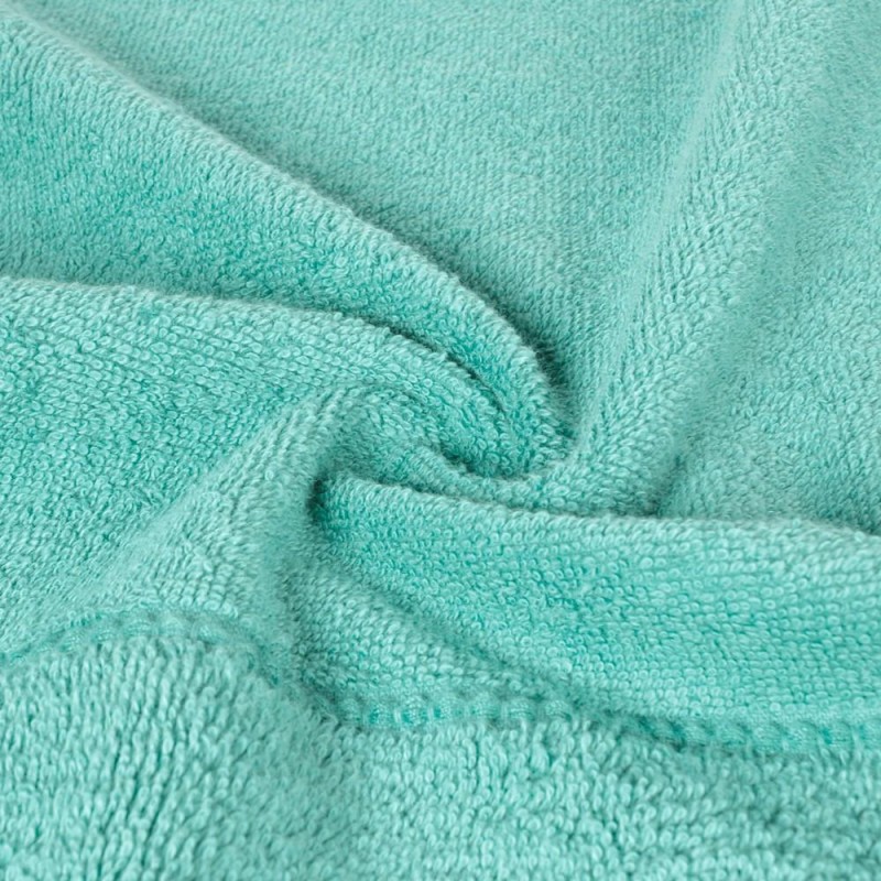Ręcznik bawełniany 50x90 Mari miętowy z welurową bordiurą 500g/m2-4