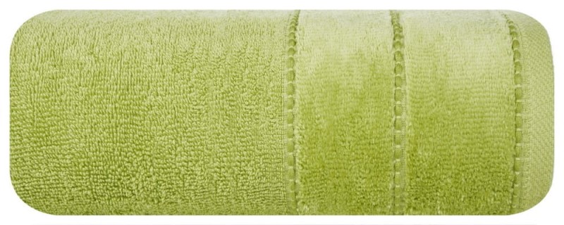 Ręcznik bawełniany 50x90 Mari oliwkowy z welurową bordiurą 500g/m2-1