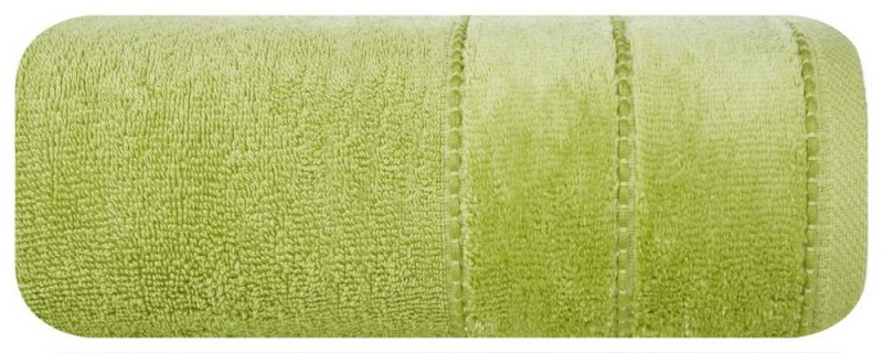 Ręcznik bawełniany 30x50 Mari oliwkowy z welurową bordiurą 500g/m2-1