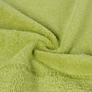 Ręcznik bawełniany 30x50 Mari oliwkowy z welurową bordiurą 500g/m2-2