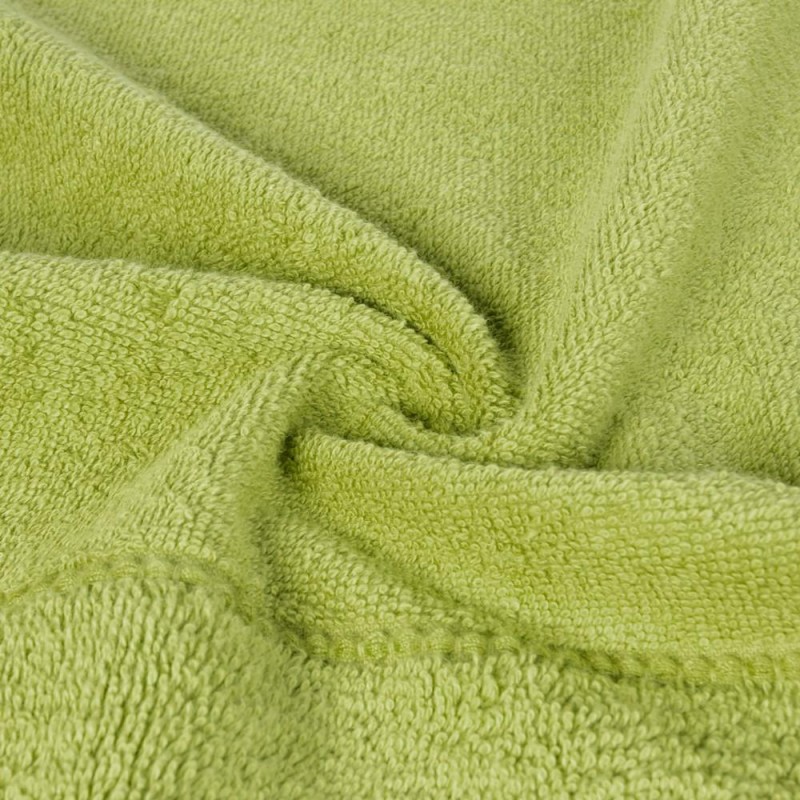 Ręcznik bawełniany 30x50 Mari oliwkowy z welurową bordiurą 500g/m2-2