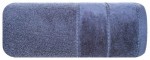 Ręcznik bawełniany 30x50 Mari granatowy z welurową bordiurą 500g/m2
