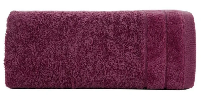 Ręcznik bawełniany 30x50 Damla amarantowy 500g/m2-1