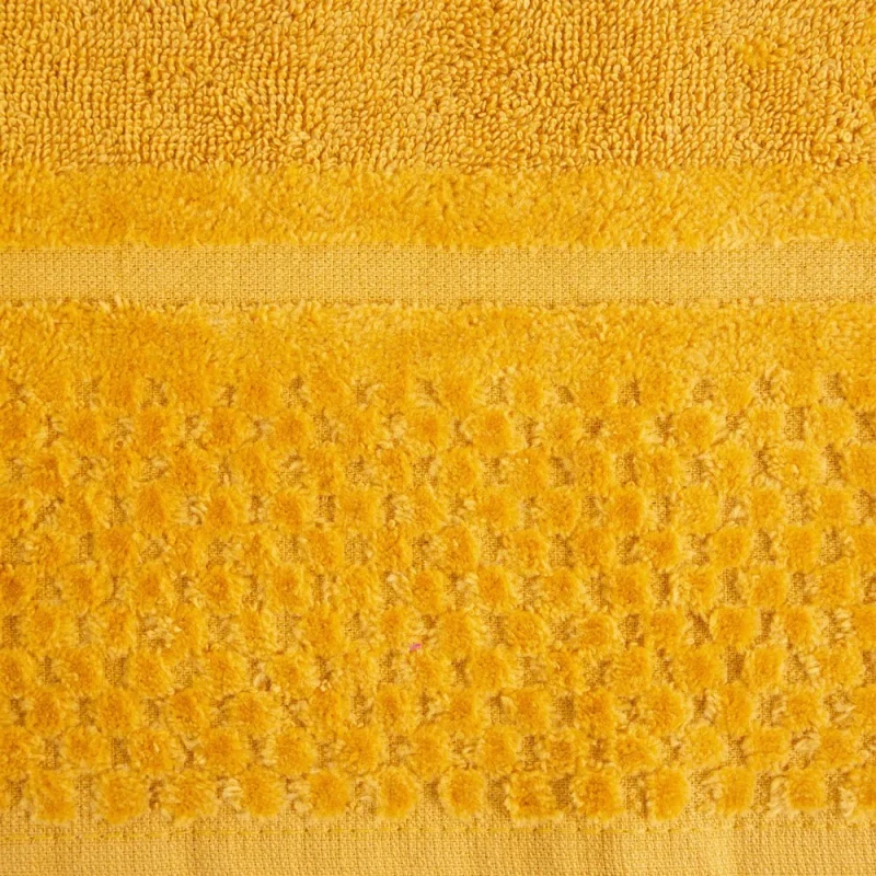 Ręcznik bawełniany 70x140 Ibiza musztardowy frotte 550g/m2-3