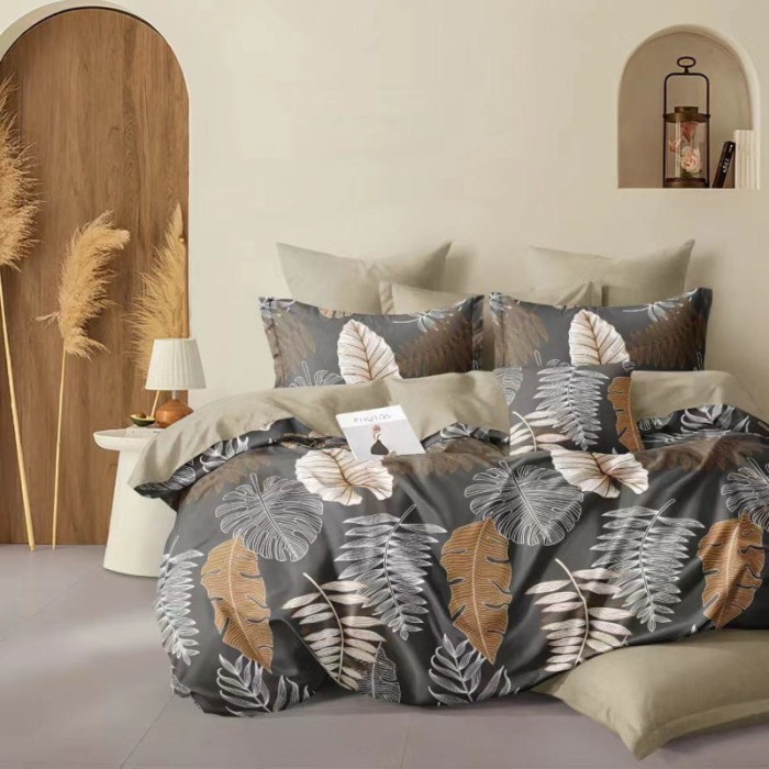 Pościel Satynowa z Mikrofibry 200x220 Elena 536 4cz