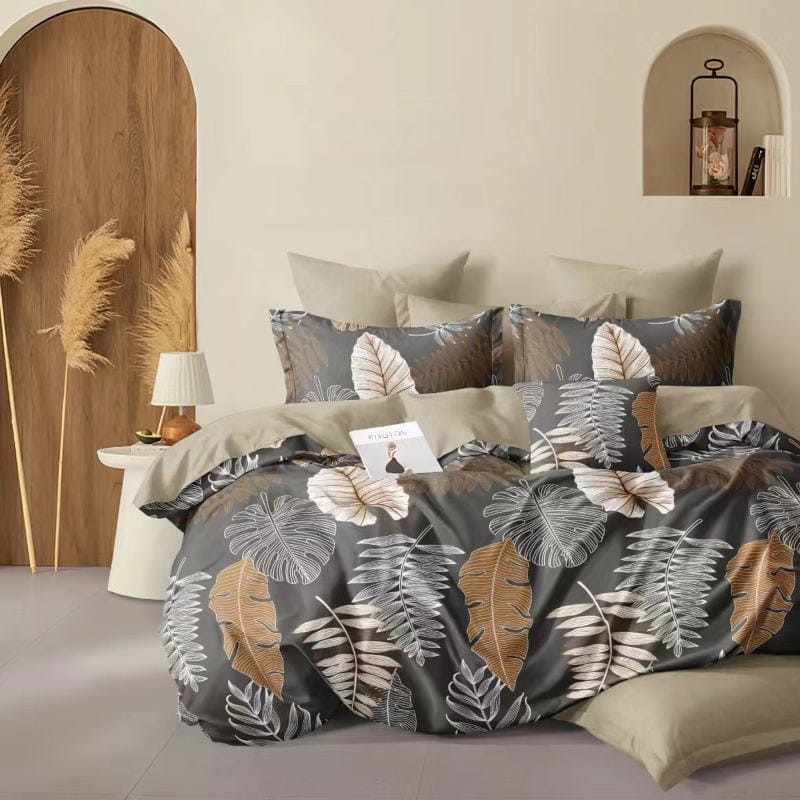 Pościel Satynowa z Mikrofibry 200x220 Elena 536 4cz