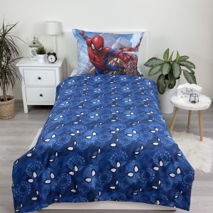 Pościel dla dzieci 140x200 Spiderman Człowiek Pająk niebieska-3