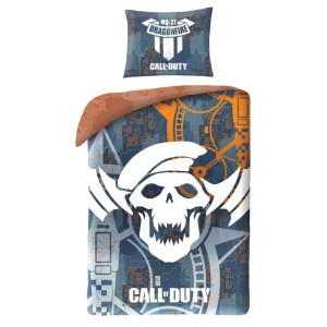 Pościel bawełniana 140x200 Call of Duty szara Kids 12 + worek-2