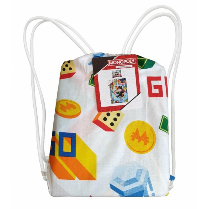 Pościel bawełniana 140x200 Monopoly + worek bawełniany-2