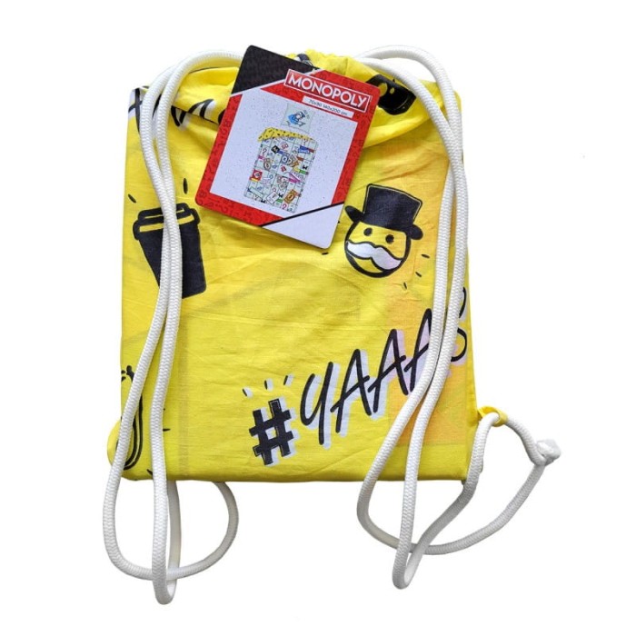 Pościel bawełniana 140x200 Monopoly seledynowa Kids 12 + worek-2