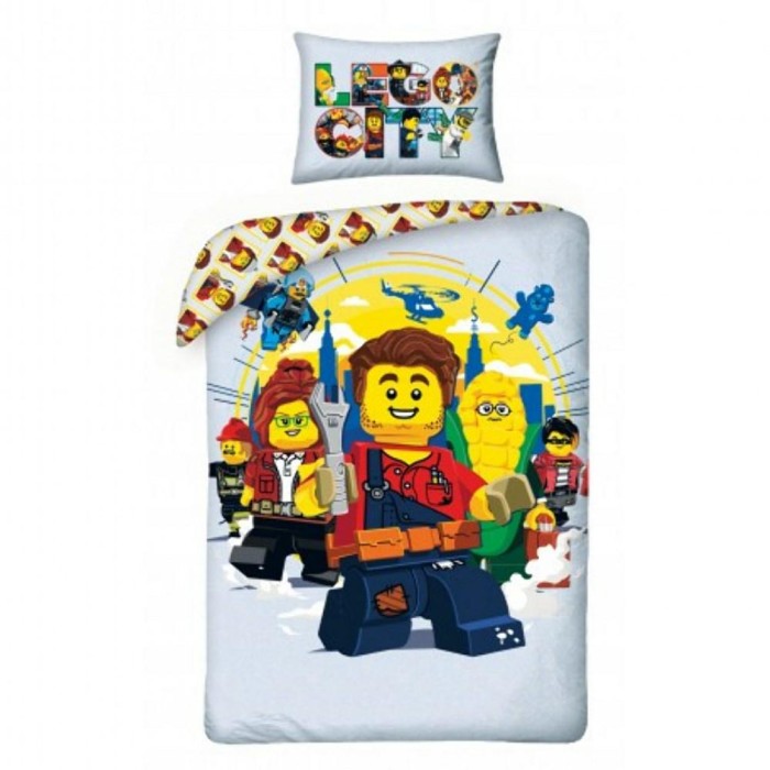 Pościel bawełniana 140x200 Lego City Kids 12-1