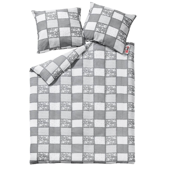 Pościel z kory 160x200 Paczłork szara biała-2