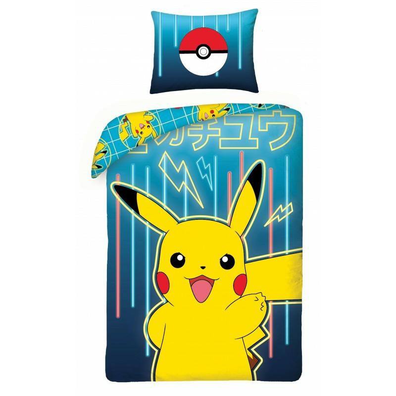 Pościel bawełniana 160x200 Pokemon Pikachu dziecięca Kids 9-1