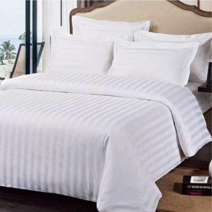 Pościel Premium 100% bawełna w pasy 200x220 CW-103 3 części